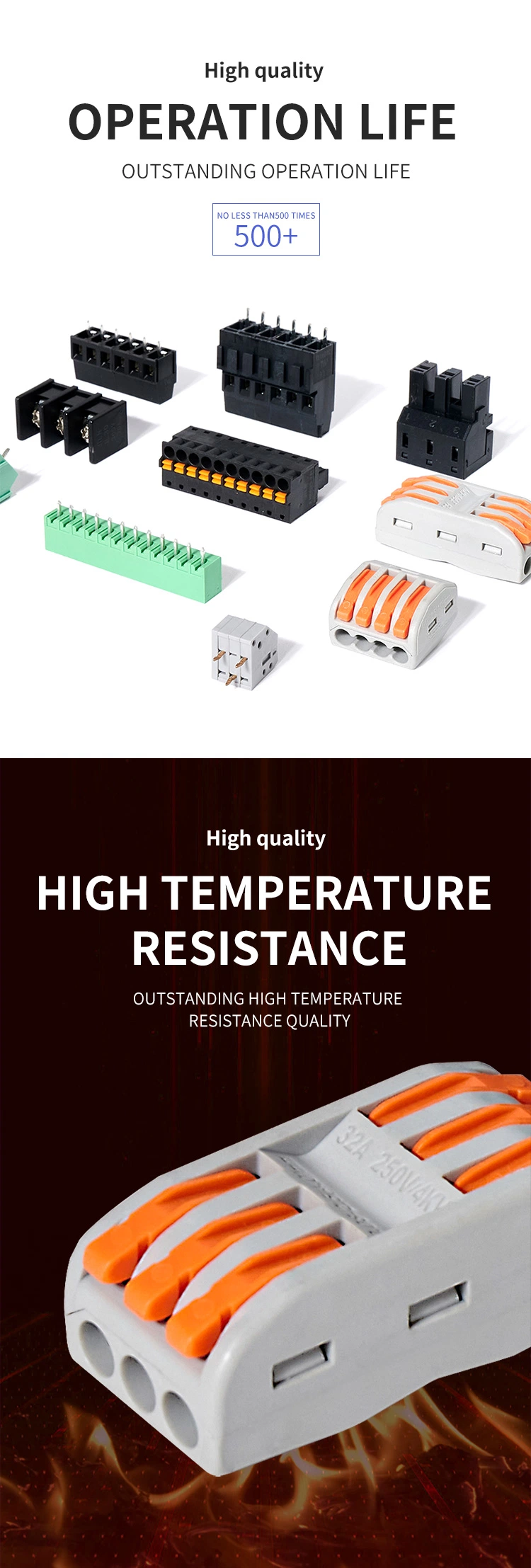 Custom China Manufacturer Jl9edgrc-5.0 Pluggable Terminal Block Connector